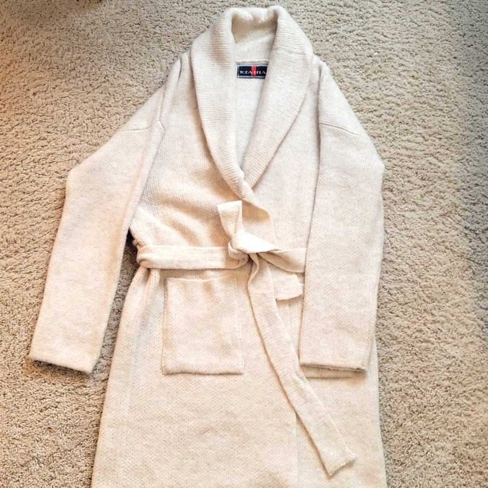 Cream Duster Sweater